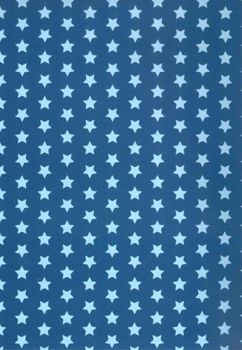 Picture of GIFT WRAPPING BLUE STARS